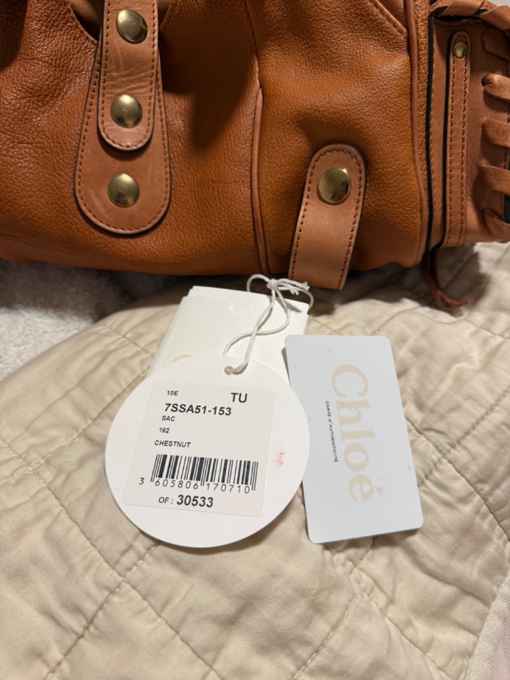 Chloe Silverado Shoulder Bag Medium in Chestnut Brown - Picture 7 of 7